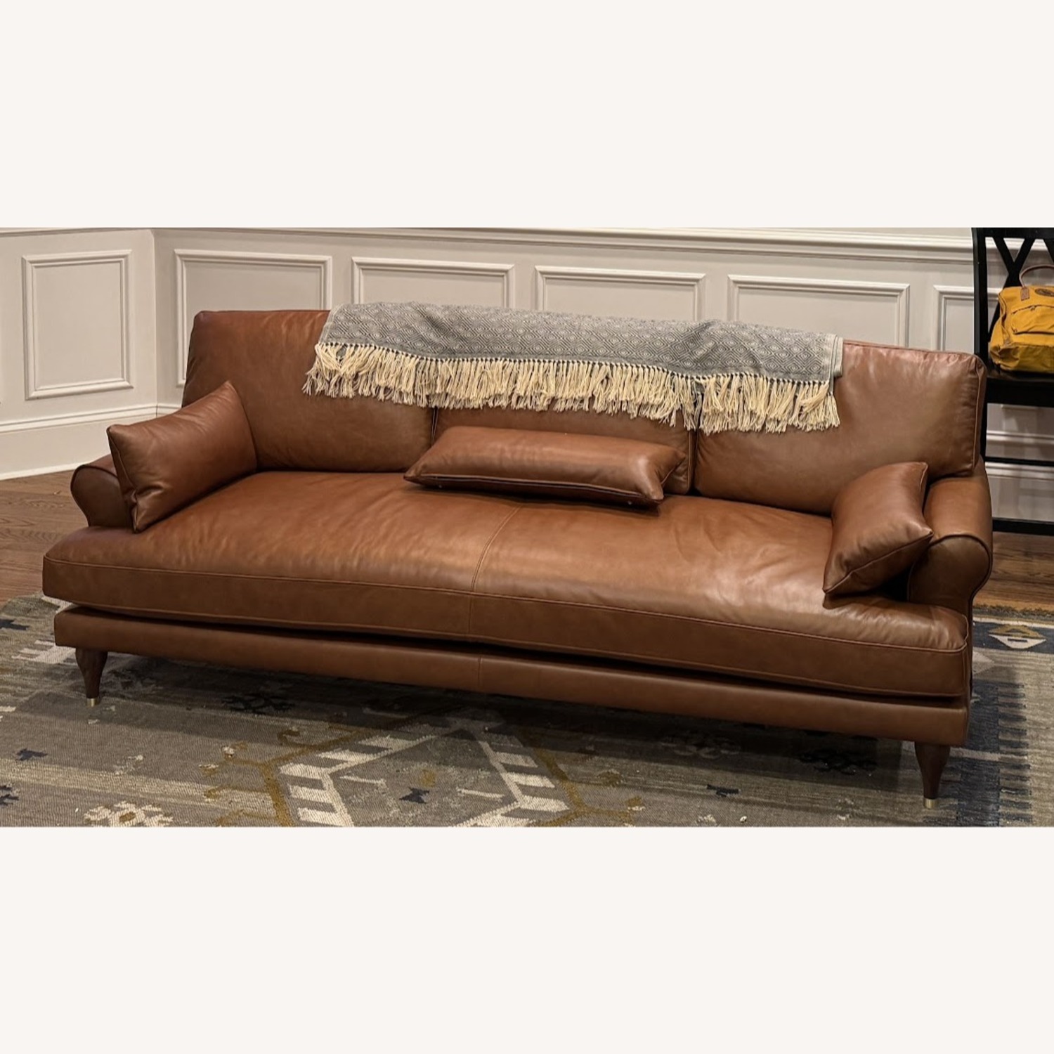 Interior Define Light Brown Leather 2 Seater Sofa - image-2