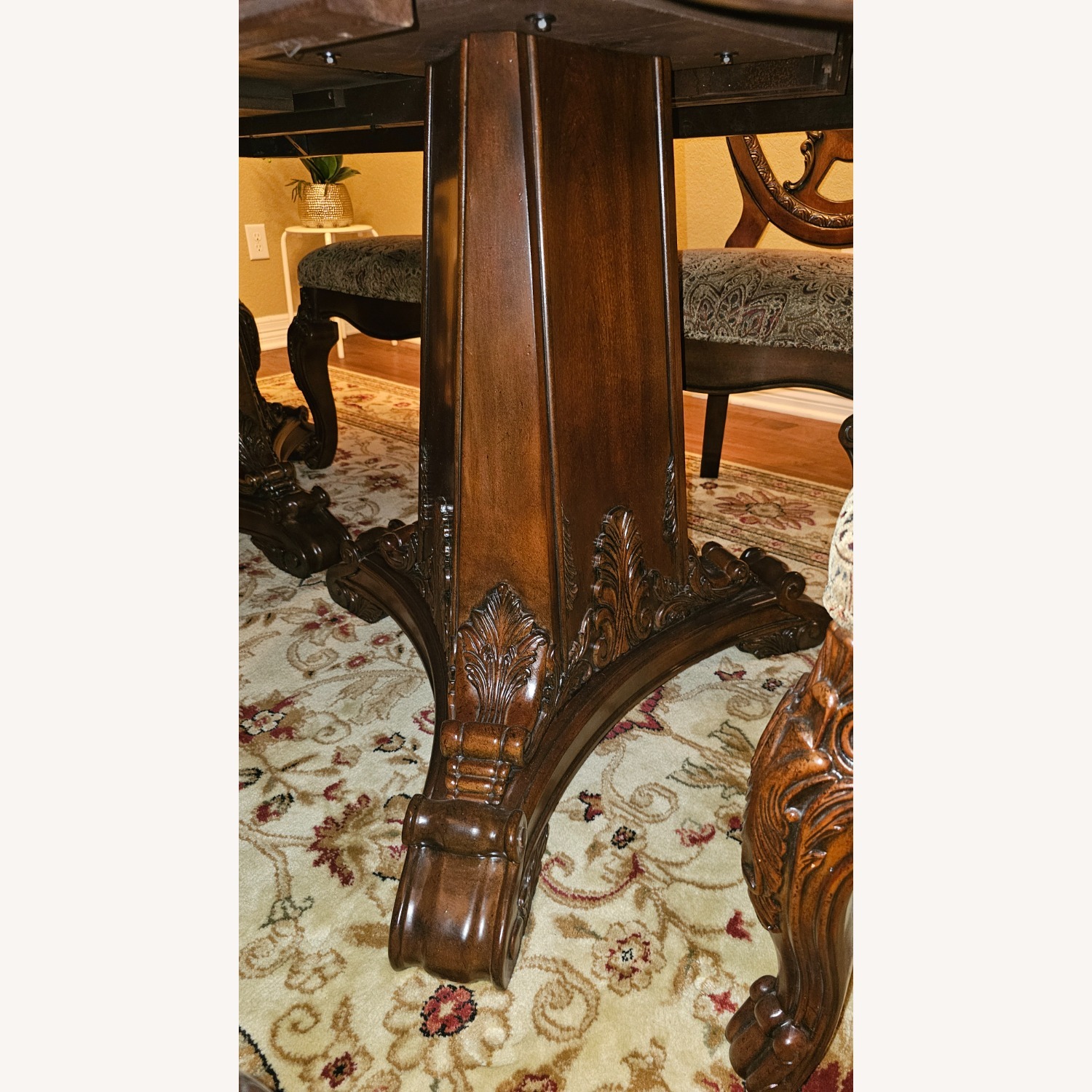 Vintage/Antique Dark Brown Wood Dining Sets - image-3