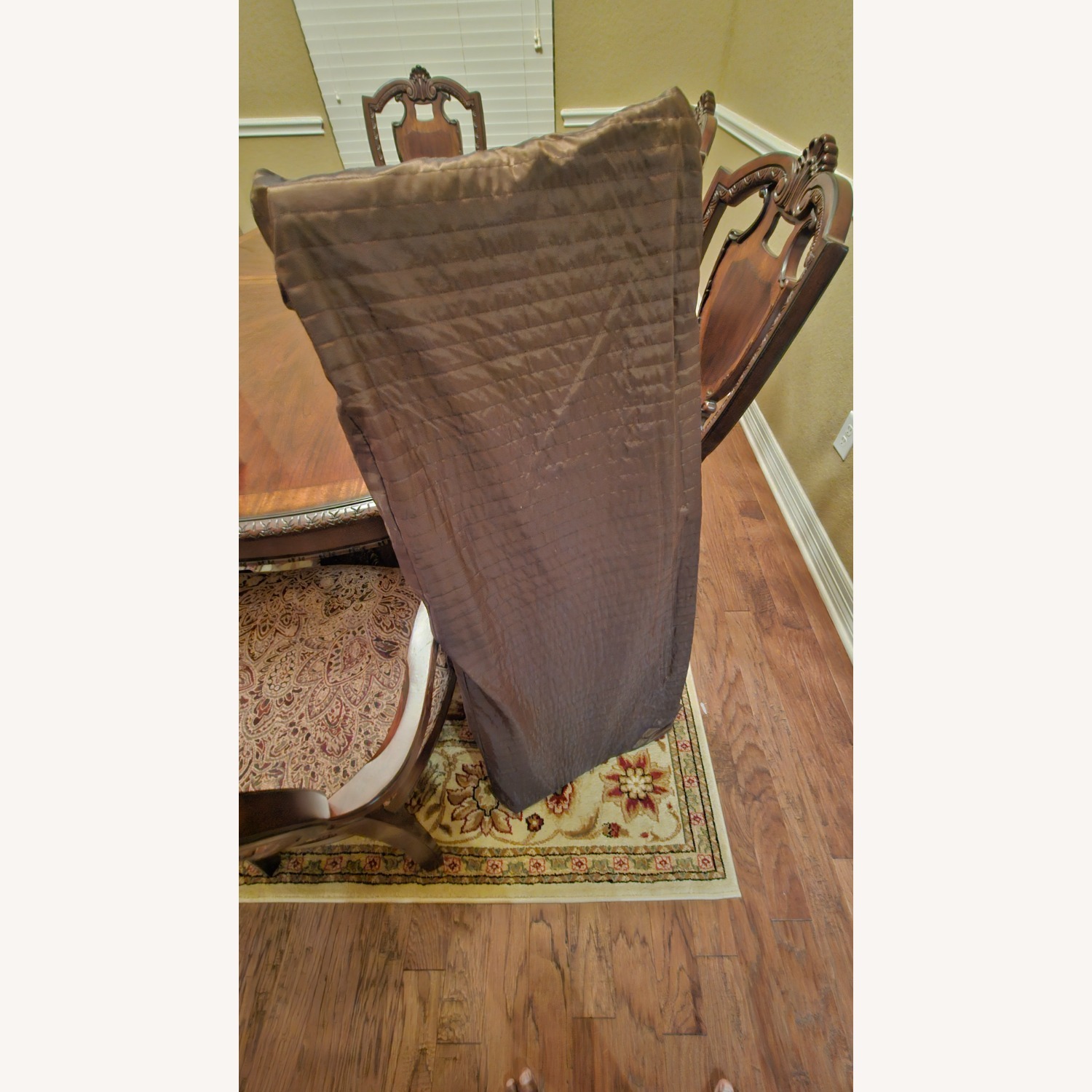 Vintage/Antique Dark Brown Wood Dining Sets - image-5