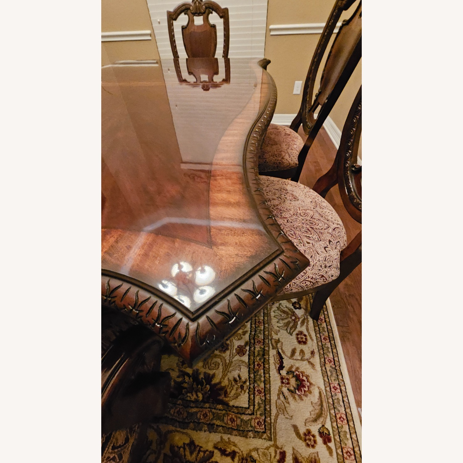 Vintage/Antique Dark Brown Wood Dining Sets - image-2