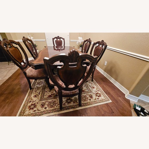 Used Vintage/Antique Dark Brown Wood Dining Sets for sale on AptDeco