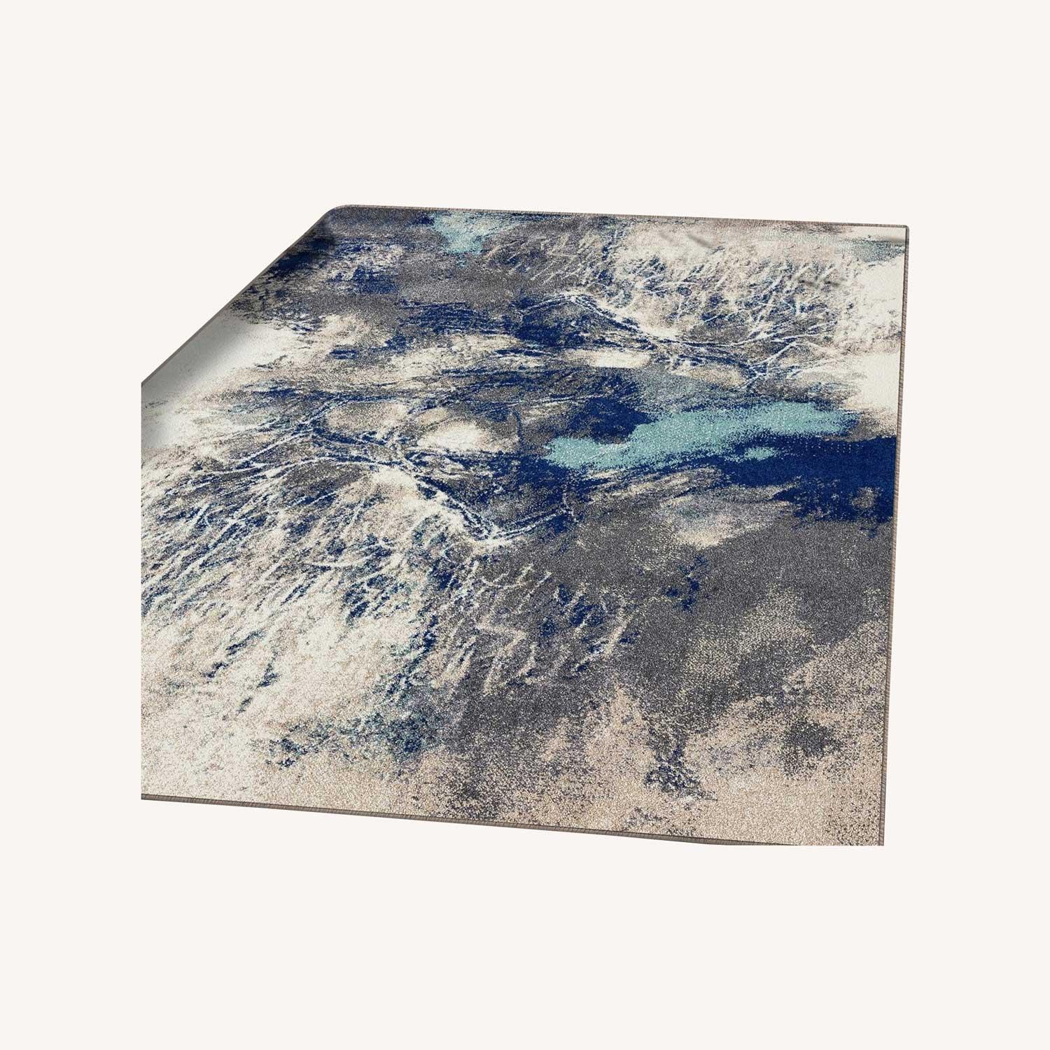 Luxe Home Furniture Blue Gray Area Rug 8' x 10' - image-0