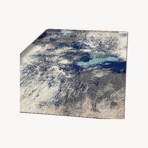 Used Luxe Home Furniture Blue Gray Area Rug 8' x 10' for sale on AptDeco