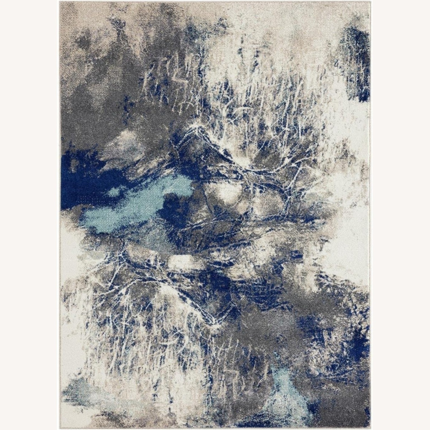 Luxe Home Furniture Blue Gray Area Rug 8' x 10' - image-2