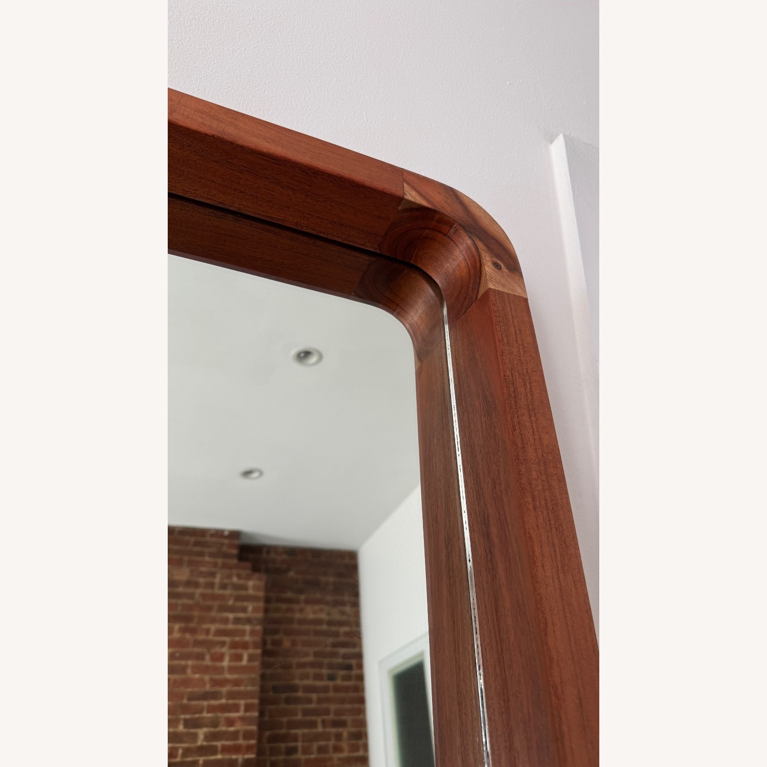 CB2 Acacia Wood Floor Mirror - image-2