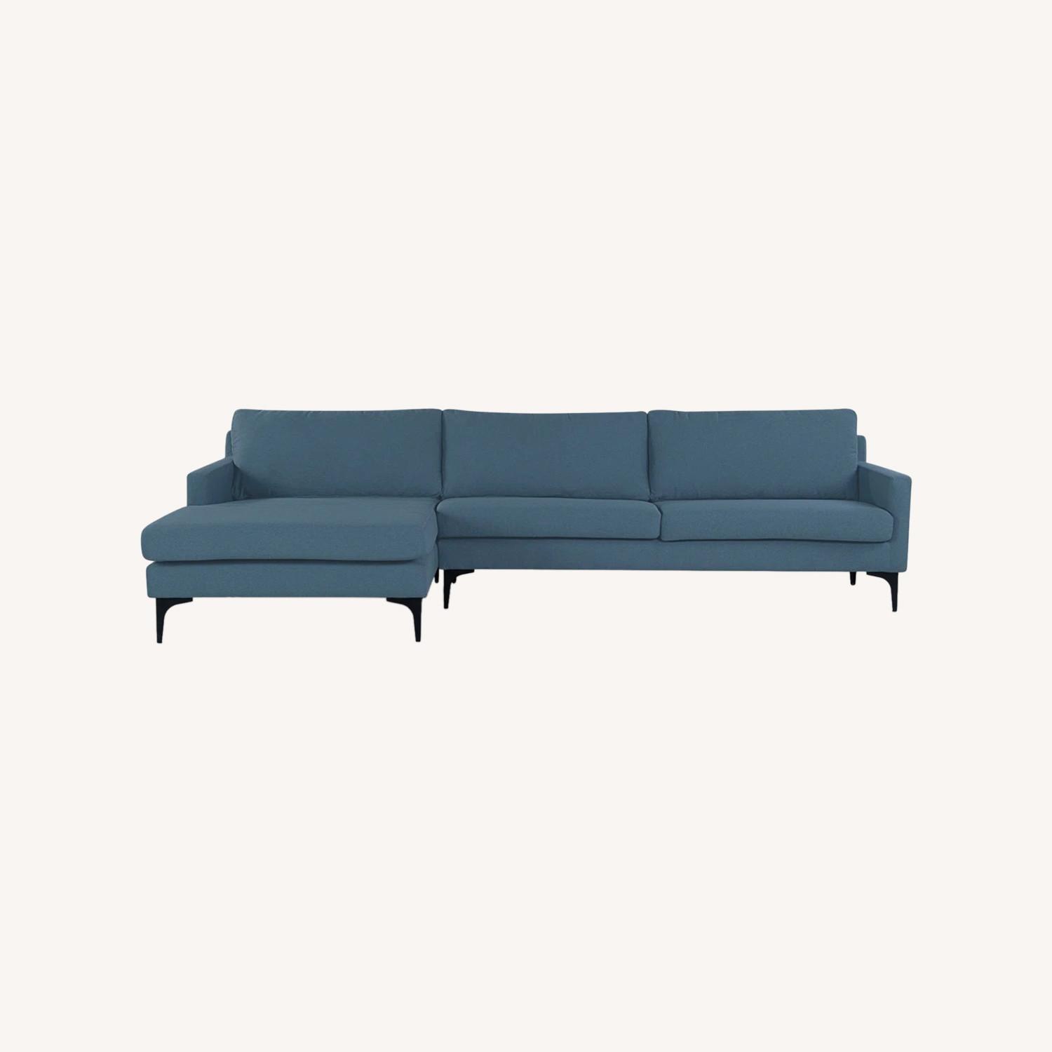 Blue 3 Seater Sectional Sofa - image-0