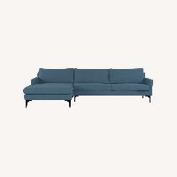 Blue 3 Seater Sectional Sofa