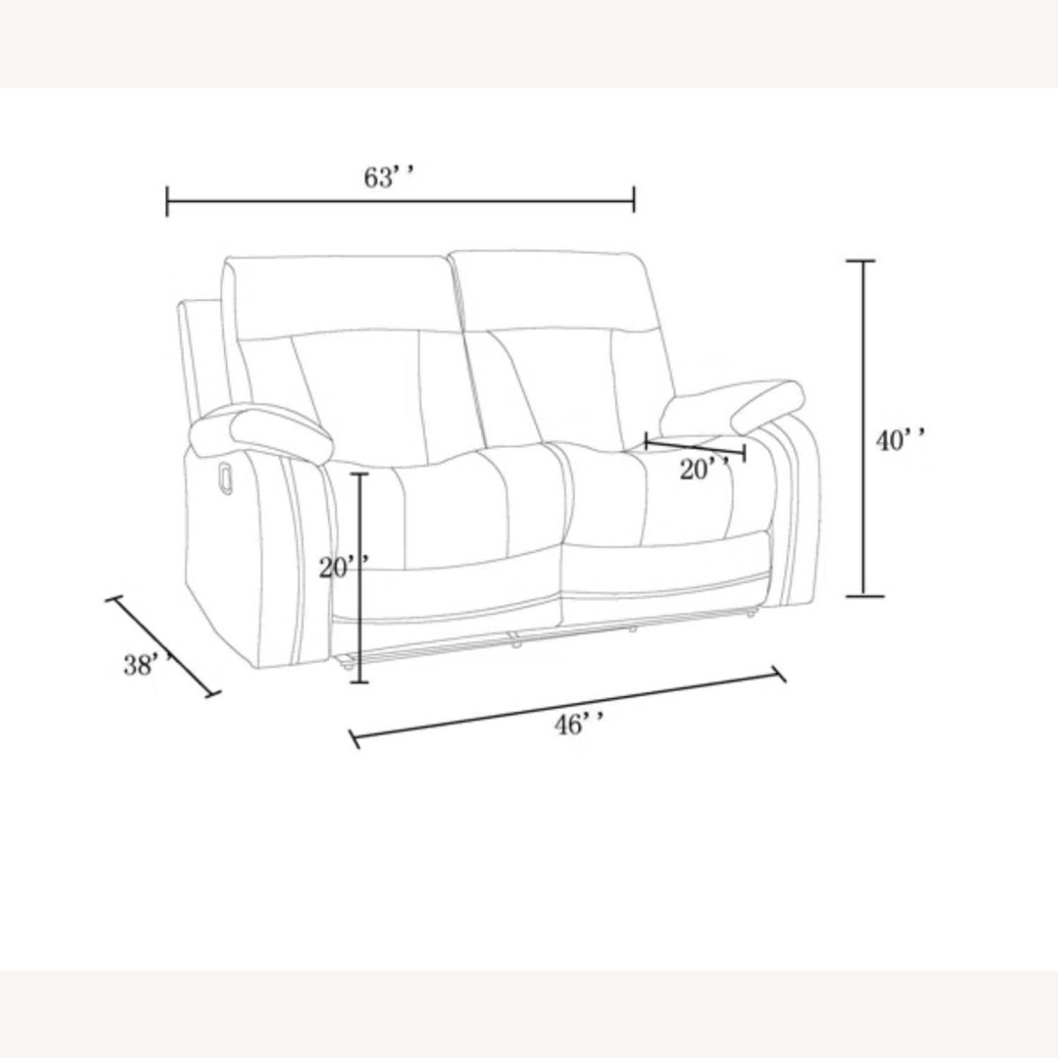 Ullery 63" Upholstered Reclining Loveseat - image-3