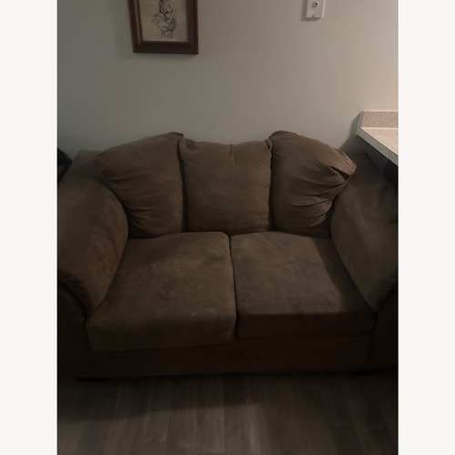 Used Light Brown 2 Piece Sectional for sale on AptDeco