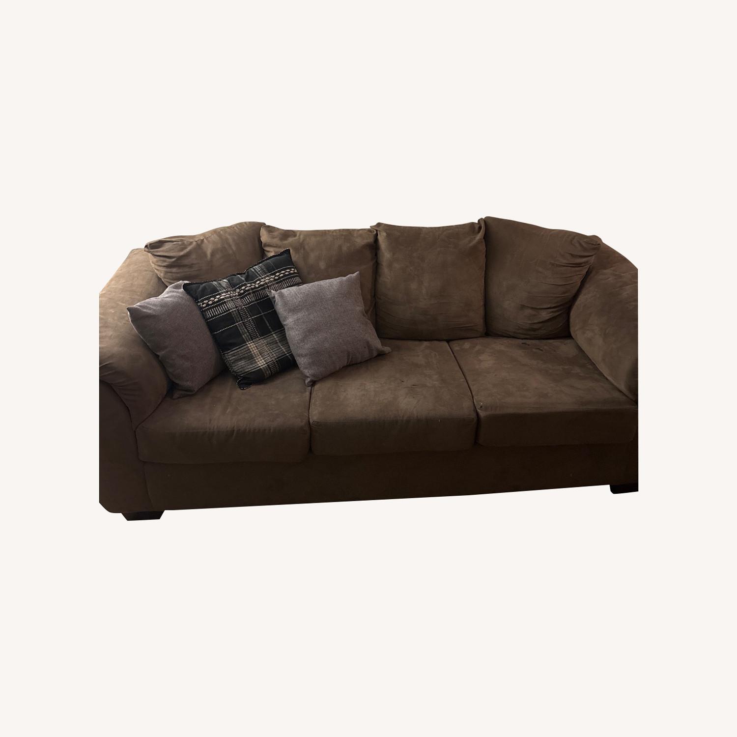 Light Brown 2 Piece Sectional - image-0