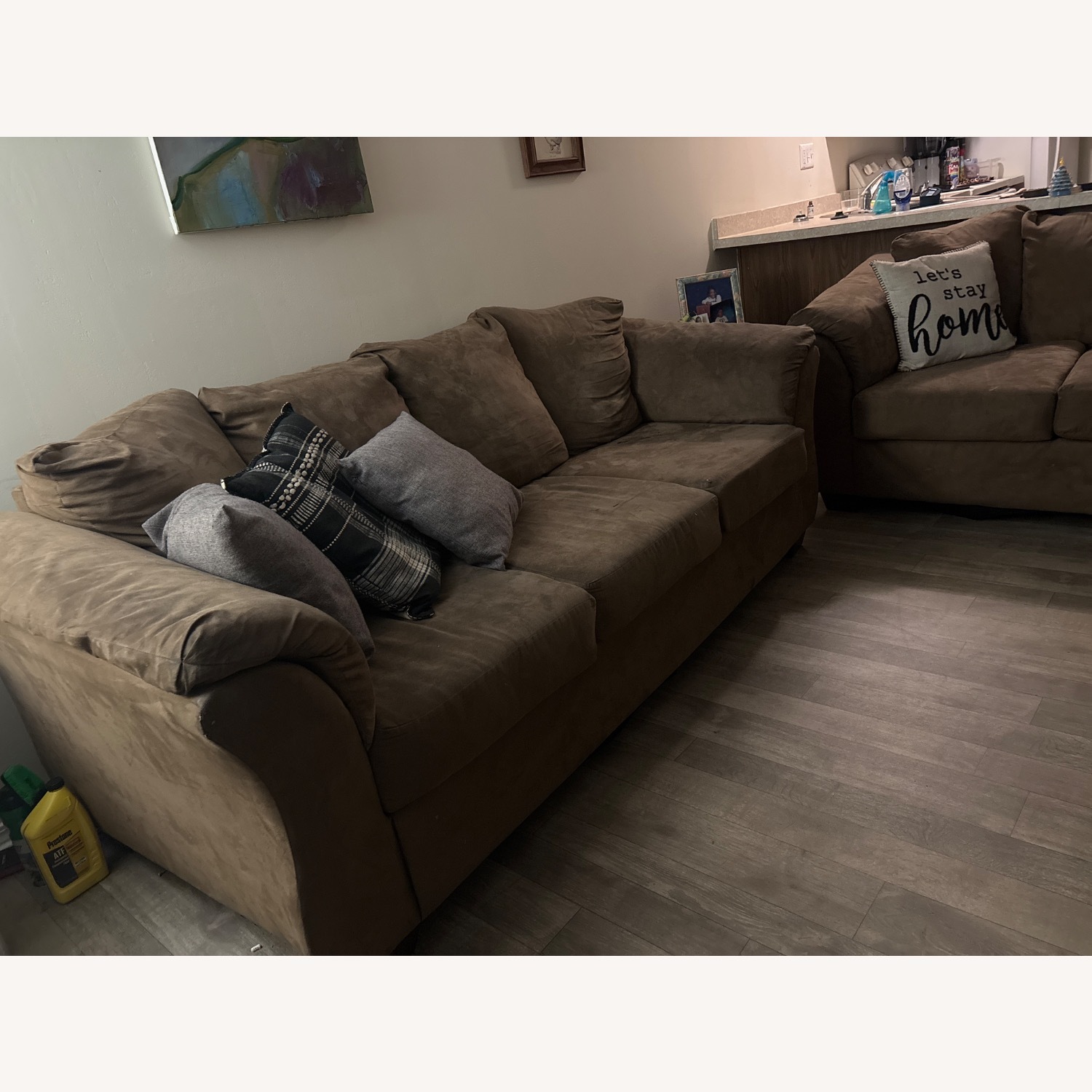 Light Brown 2 Piece Sectional - image-3