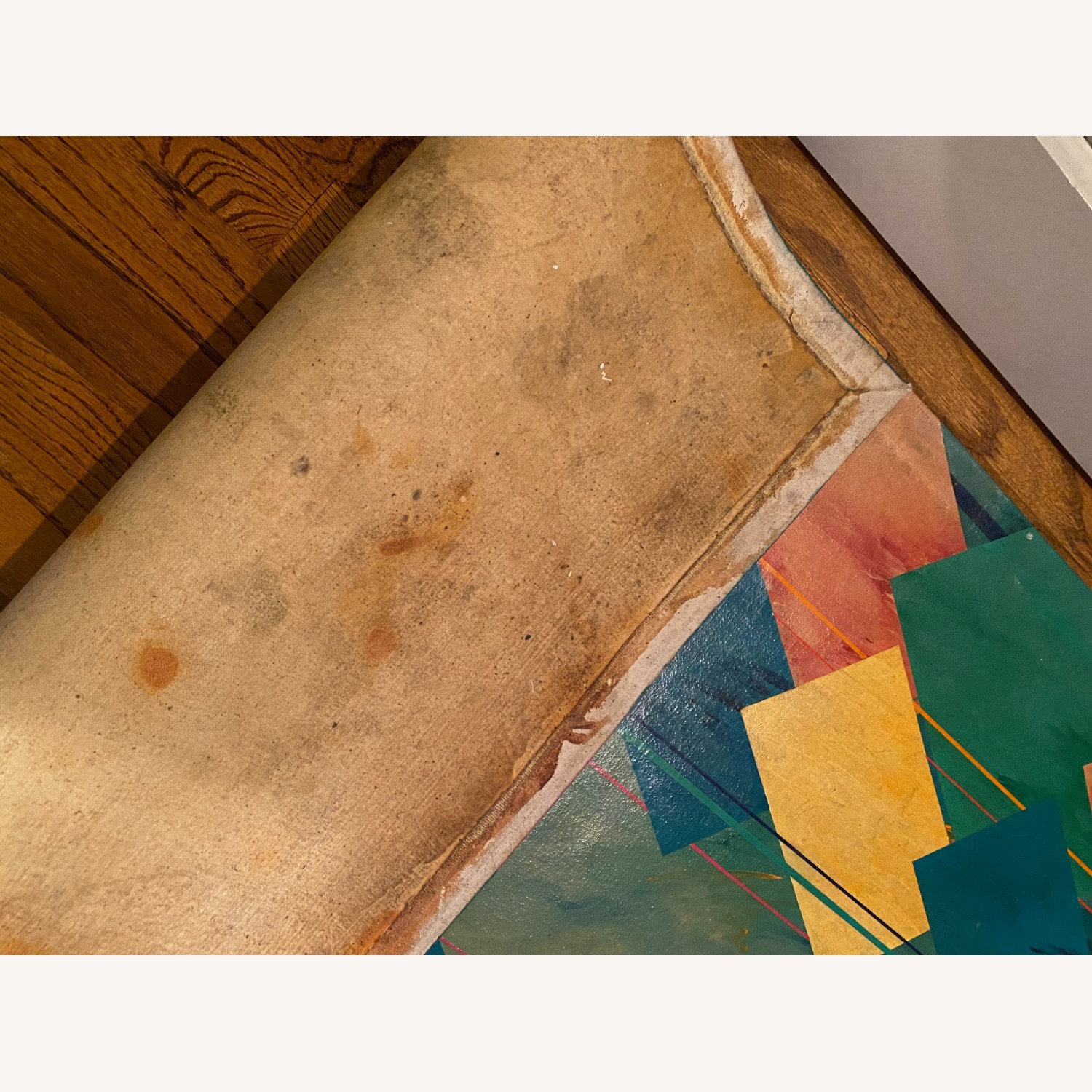 Hand-painted Floor Cloth 2' 6" x 10' - image-3