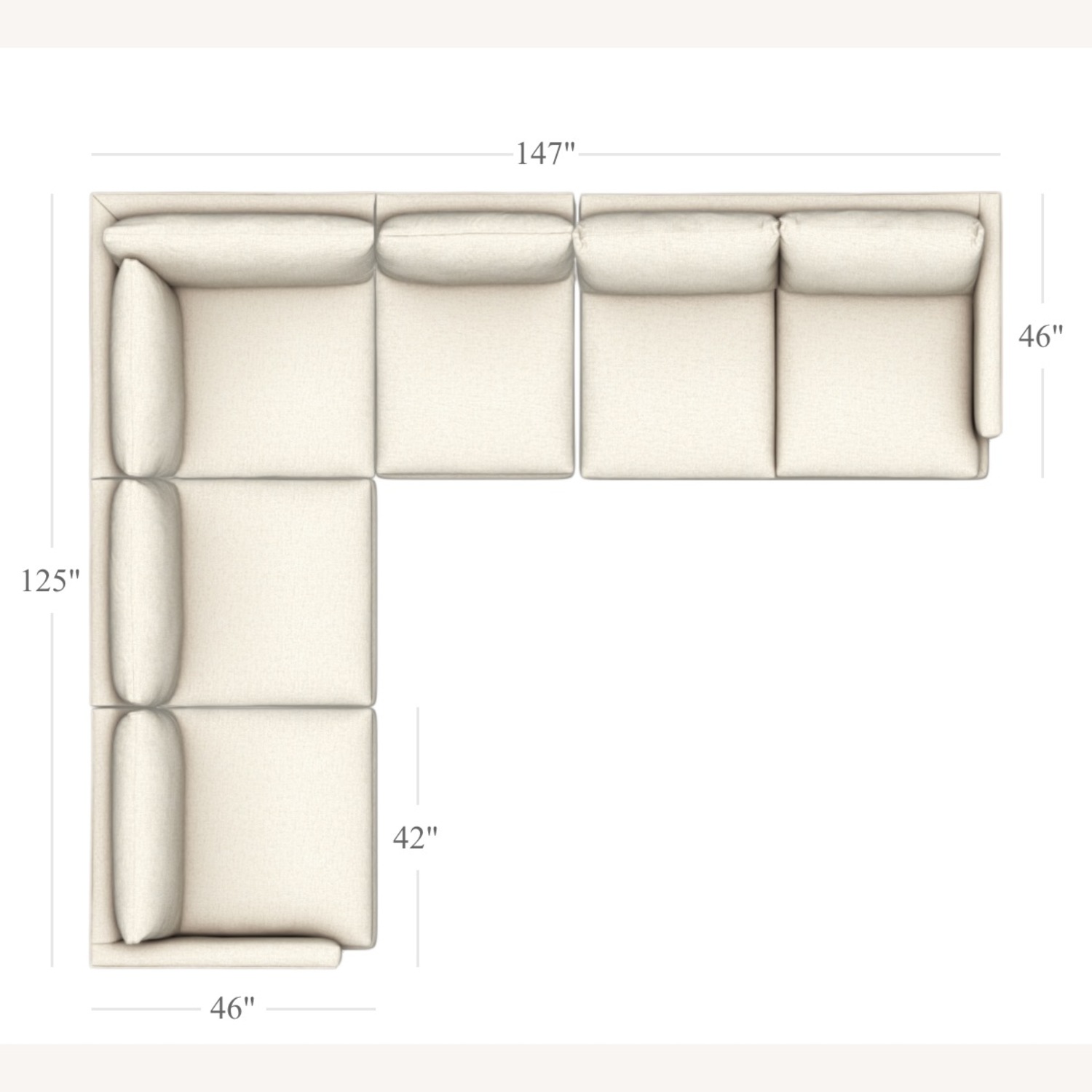 Crate & Barrel Lounge Deep Couch - image-2