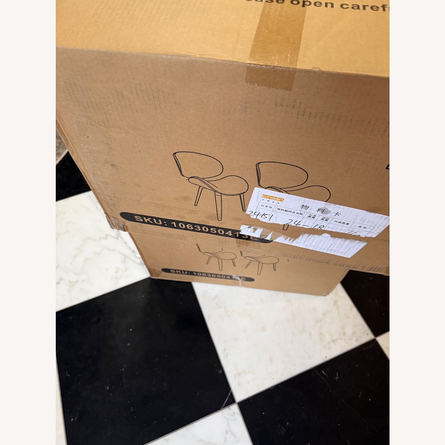 Black Faux Leather Dining Chairs - image-8