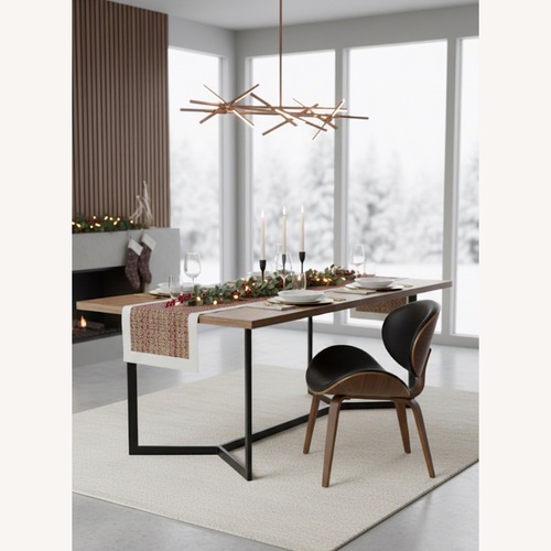 Used Black Faux Leather Dining Chairs for sale on AptDeco