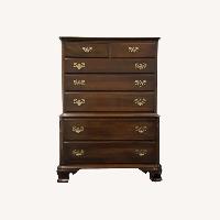 Ethan Allen Georgian Court Dark Brown Wood Dresser