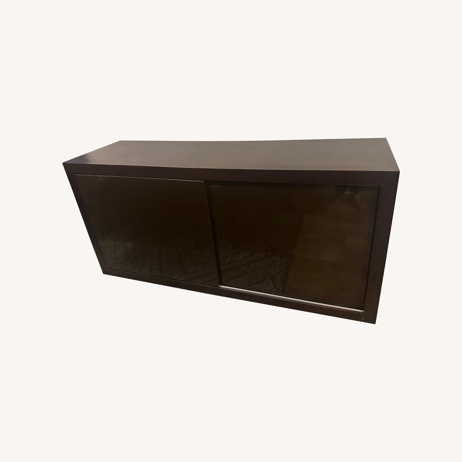 Dark Brown Wood Sideboard - image-0