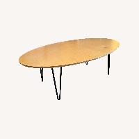 Inside Weather Latte Oval Coffee Table