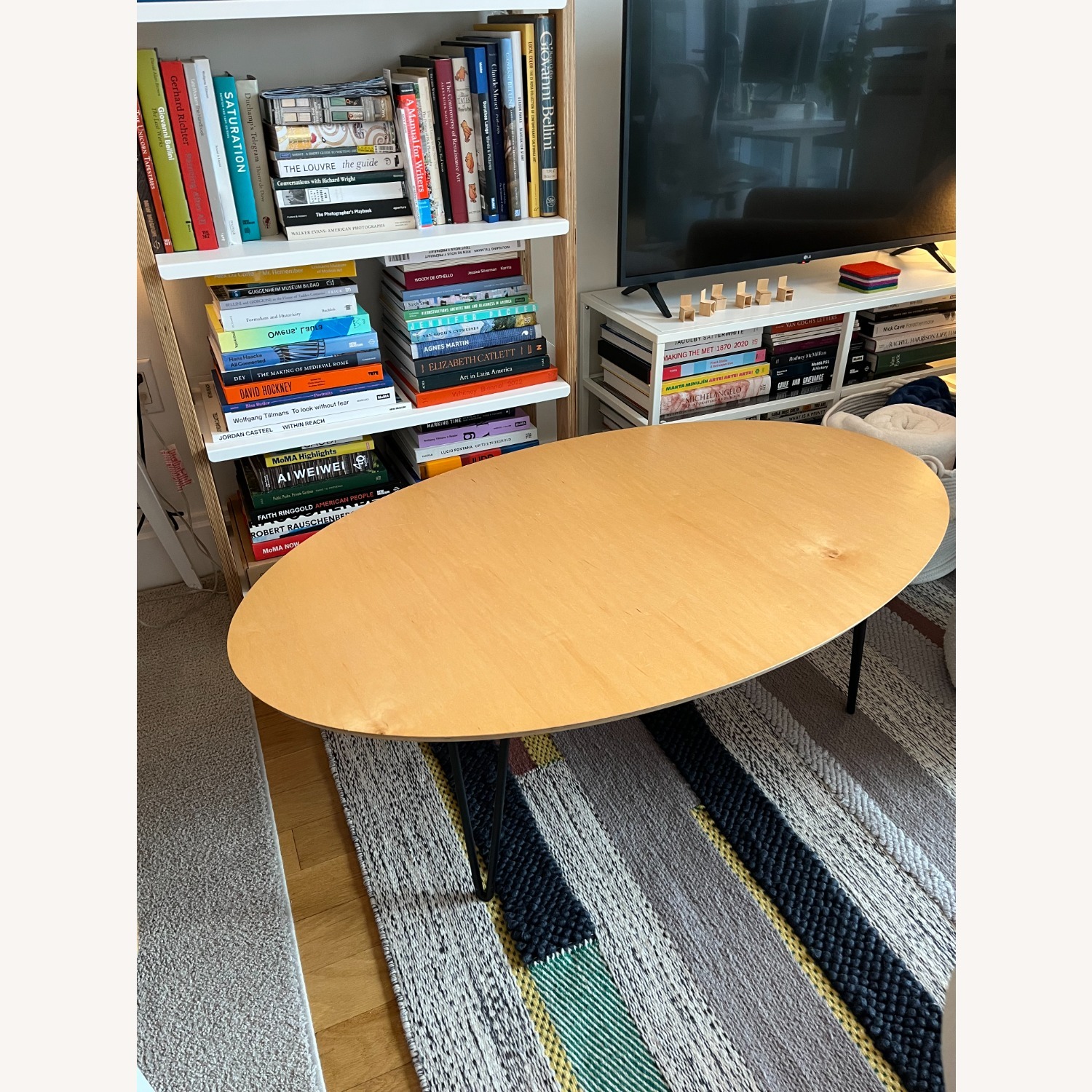 Inside Weather Latte Oval Coffee Table - image-3