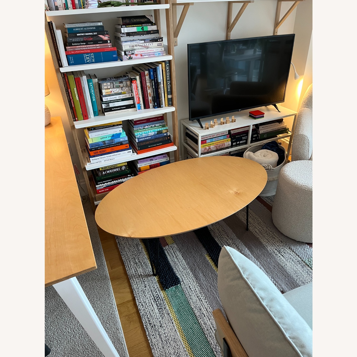 Inside Weather Latte Oval Coffee Table - image-2