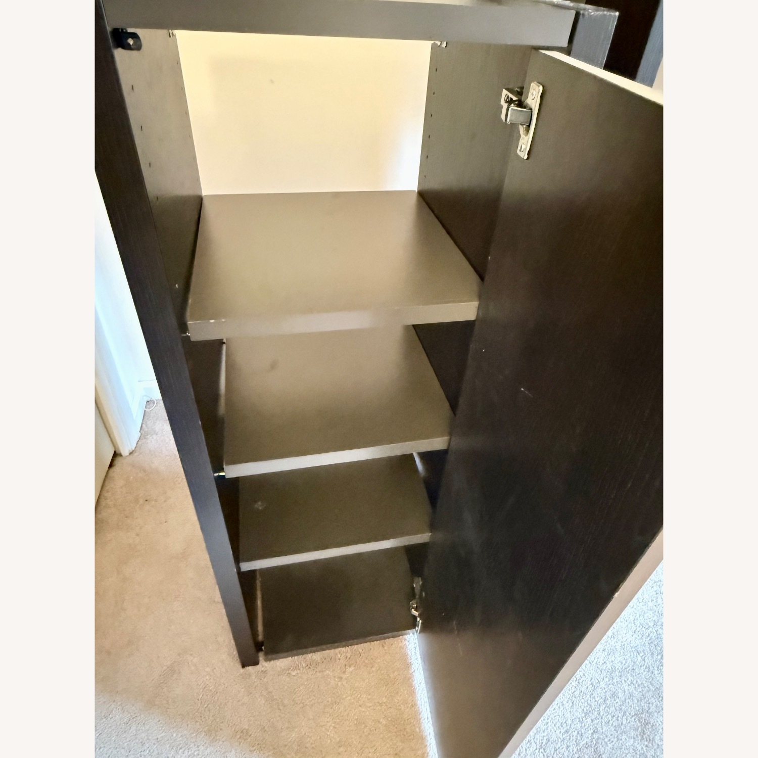 L-Shape Composite Wall Unit: Desk, Files, Shelves - image-8