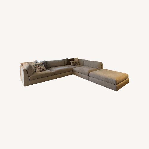 Used Light Gray Fabric 3+ Piece Sectional for sale on AptDeco