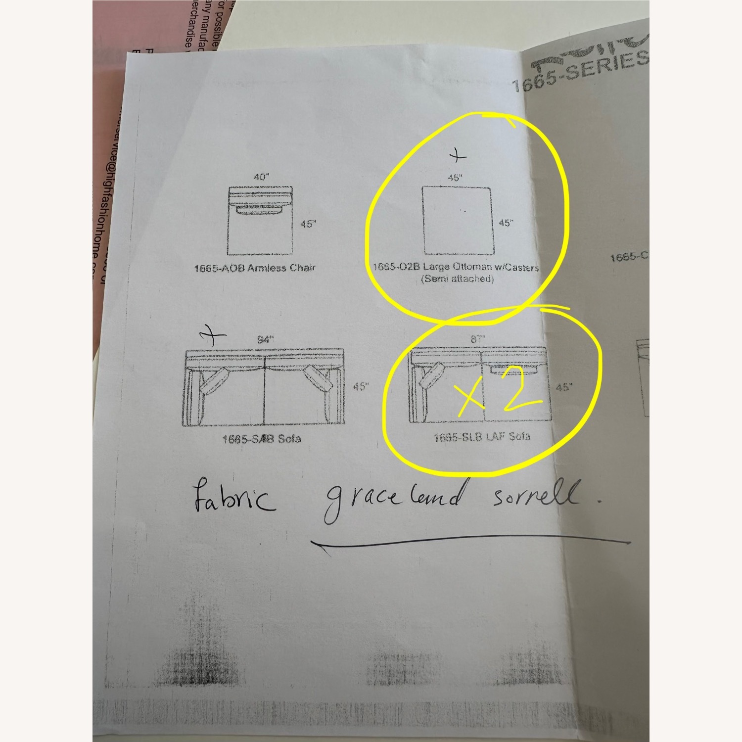 Light Gray Fabric 3+ Piece Sectional - image-6