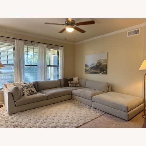 Used Light Gray Fabric 3+ Piece Sectional for sale on AptDeco