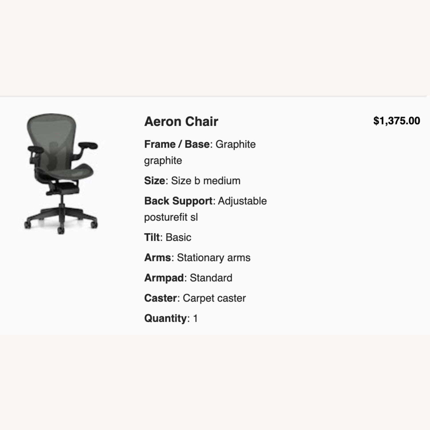 Herman Miller Aeron Black Office Chair - image-3