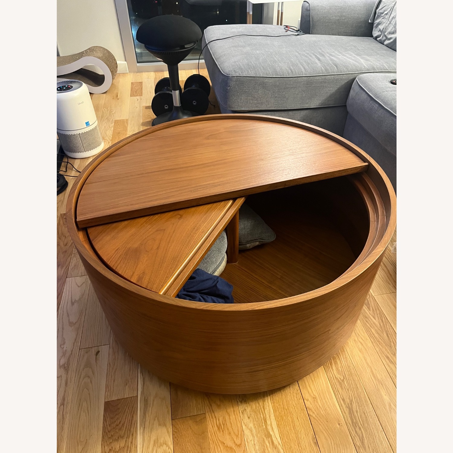 West Elm Drum Round Coffee Table  - image-3