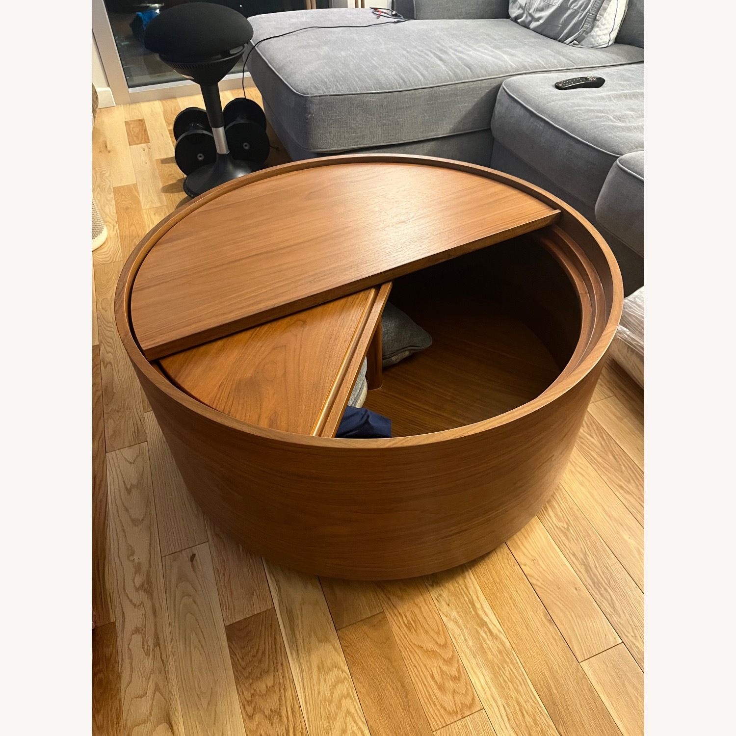 West Elm Drum Round Coffee Table  - image-2