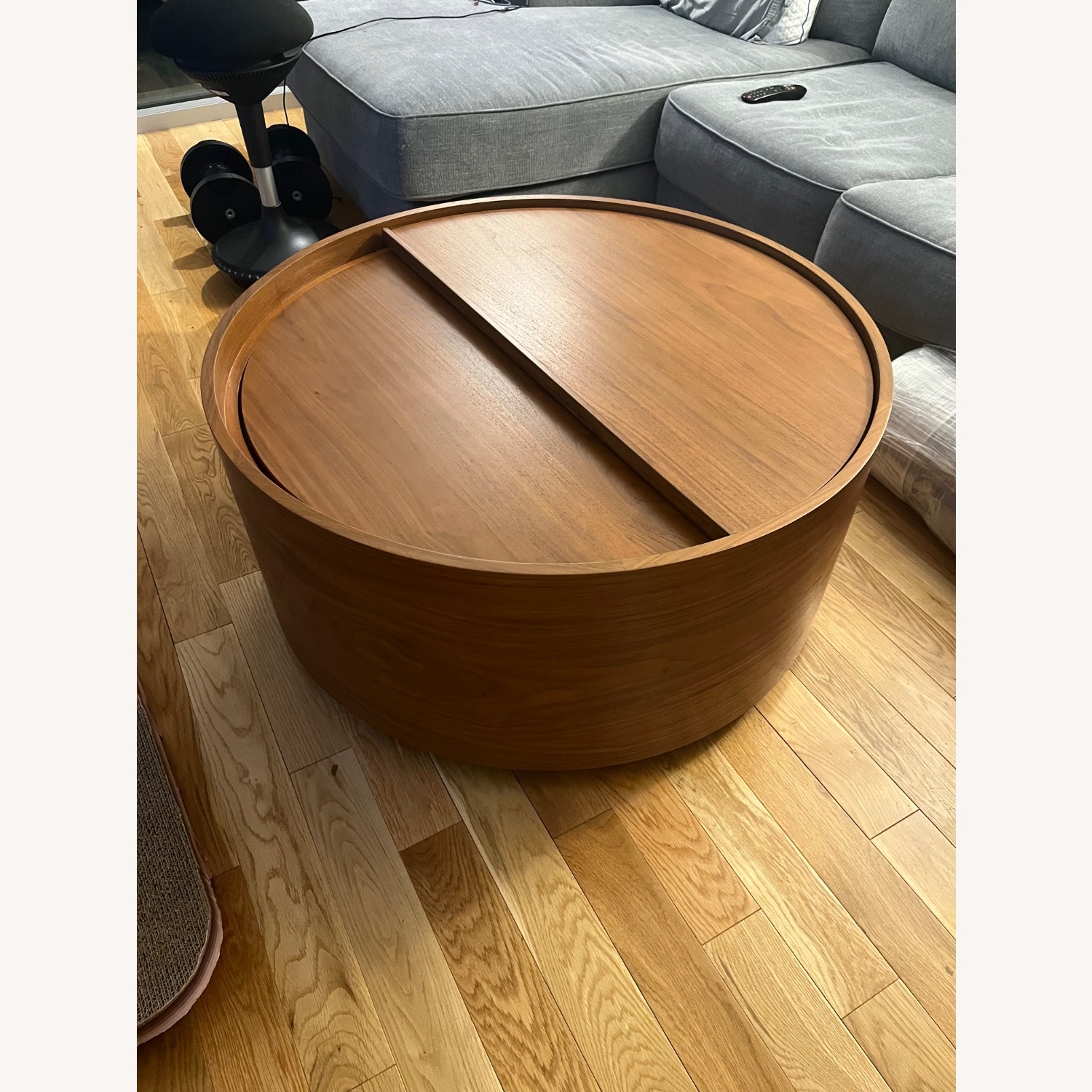 West Elm Drum Round Coffee Table  - image-1