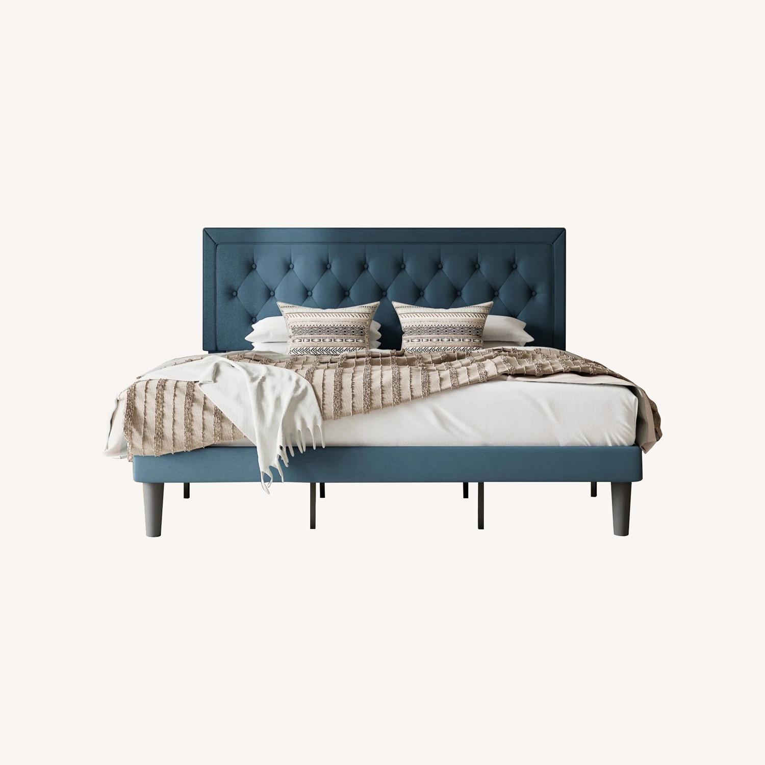 Wayfair Blue King Bed - image-0