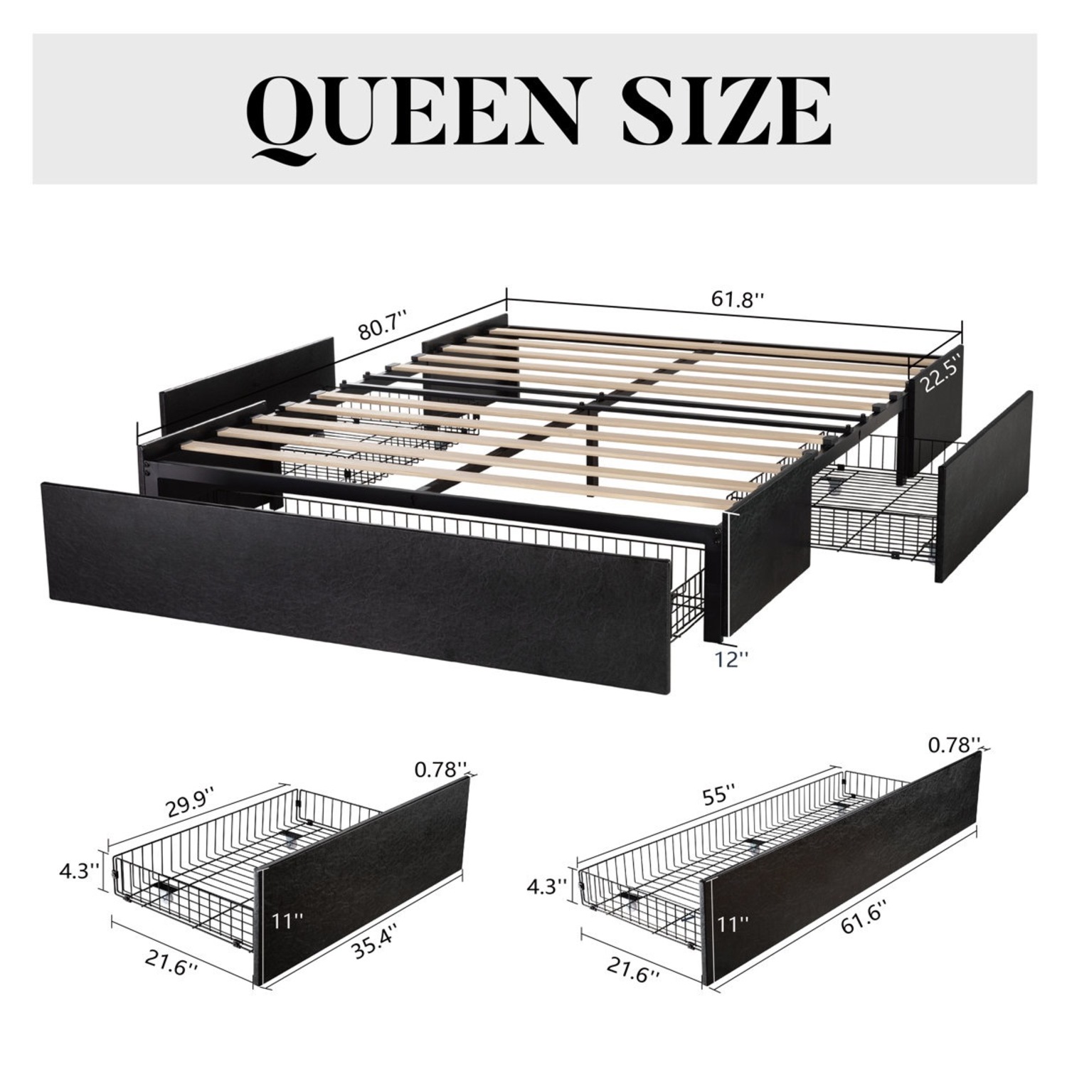 Bret Queen Storage Bed - image-3