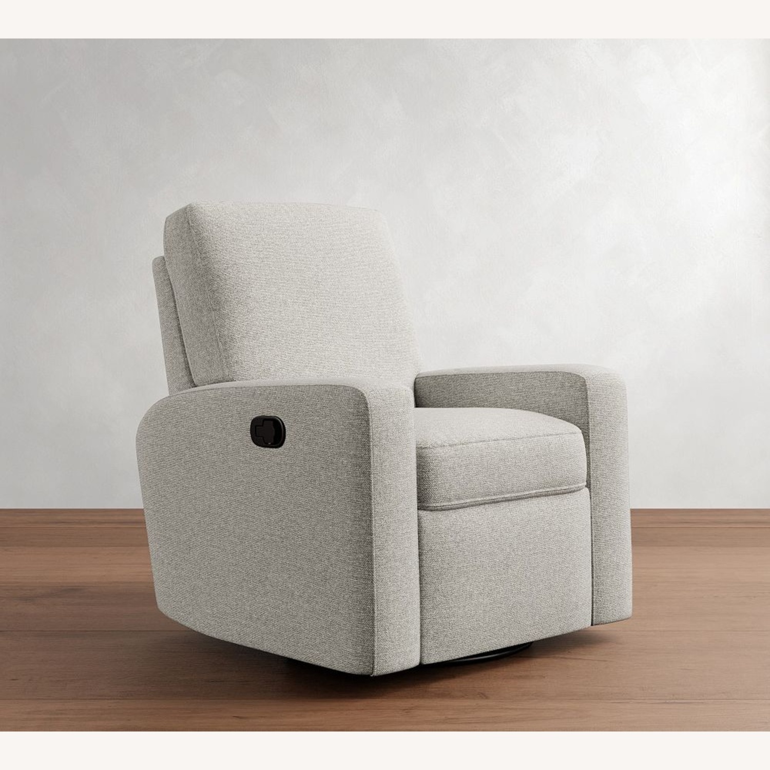 PB Comfort Modern Square Arm Swivel Recliner - image-0