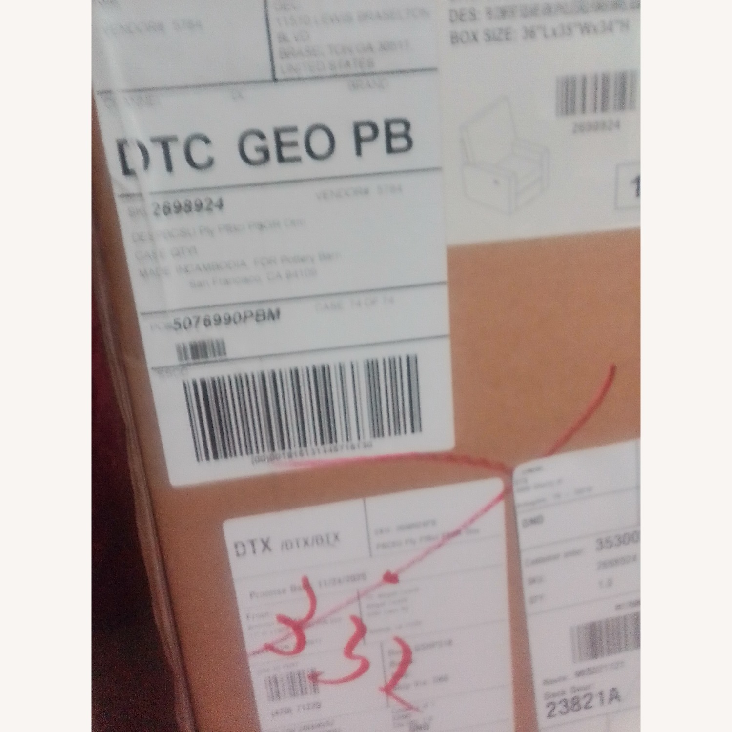 PB Comfort Modern Square Arm Swivel Recliner - image-2