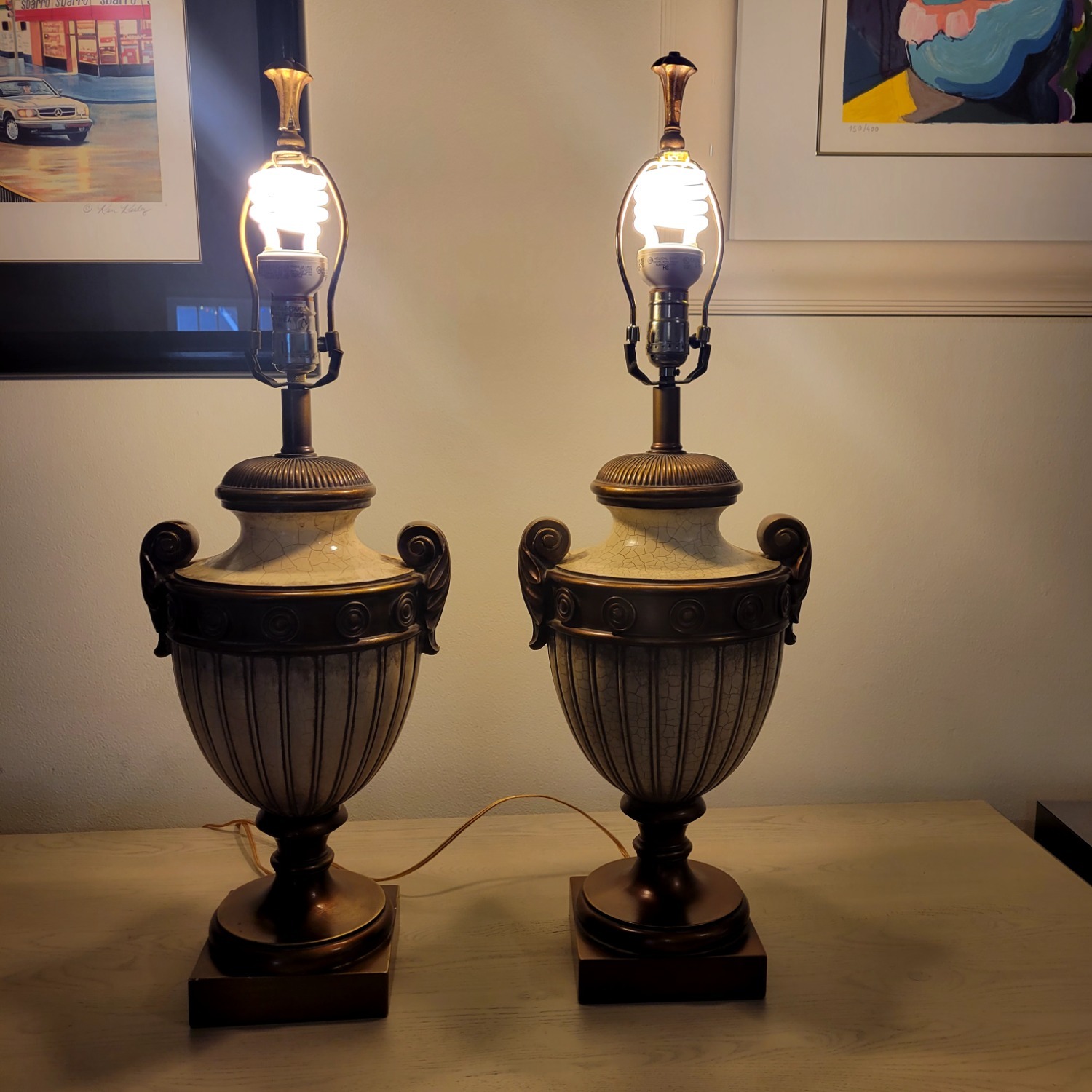 Vintage Pair of Table Lamp  - image-4