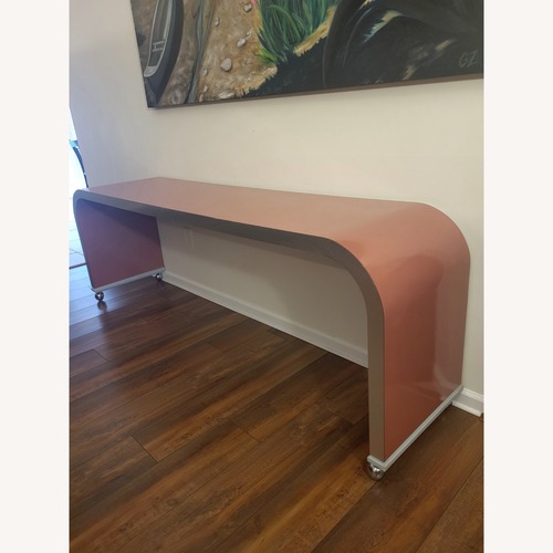 Used Vintage 1980's Waterfall Shape Console Table  for sale on AptDeco