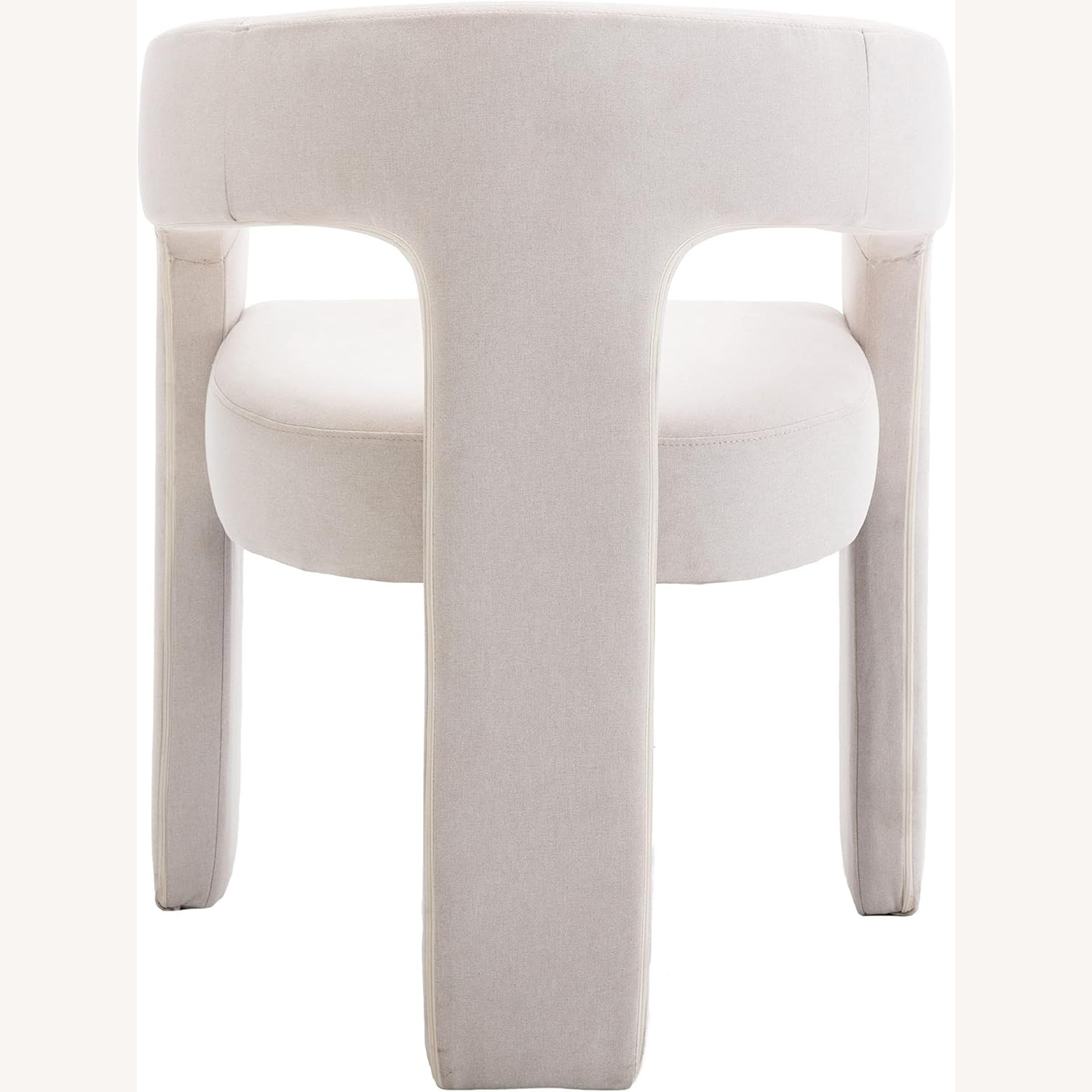 Rivova White Linen Dining Chairs - image-6