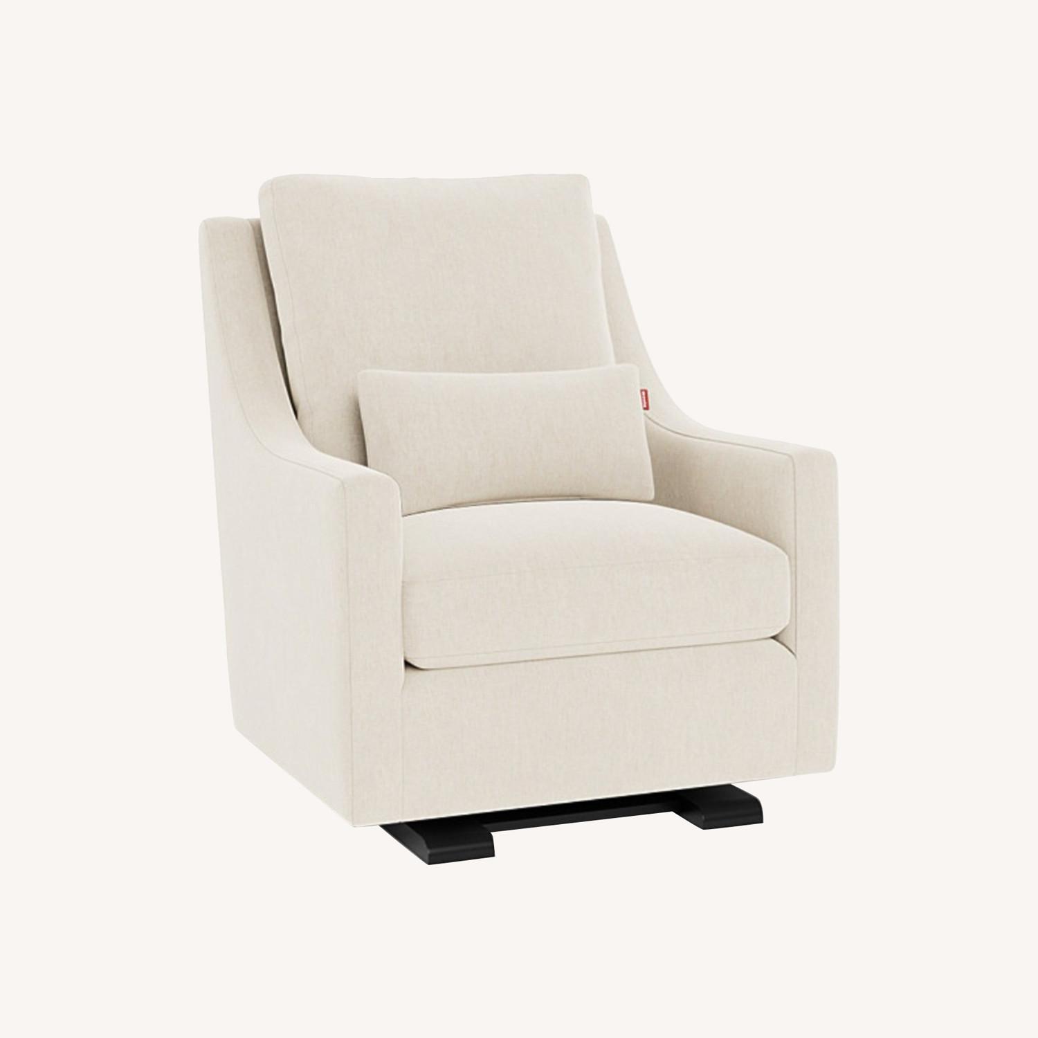 Monte Design Natural Fabric Nursing Chair - image-0