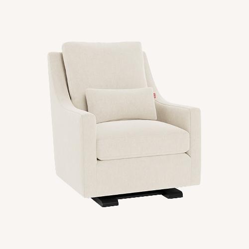 Used Monte Design Natural Fabric Nursing Chair for sale on AptDeco