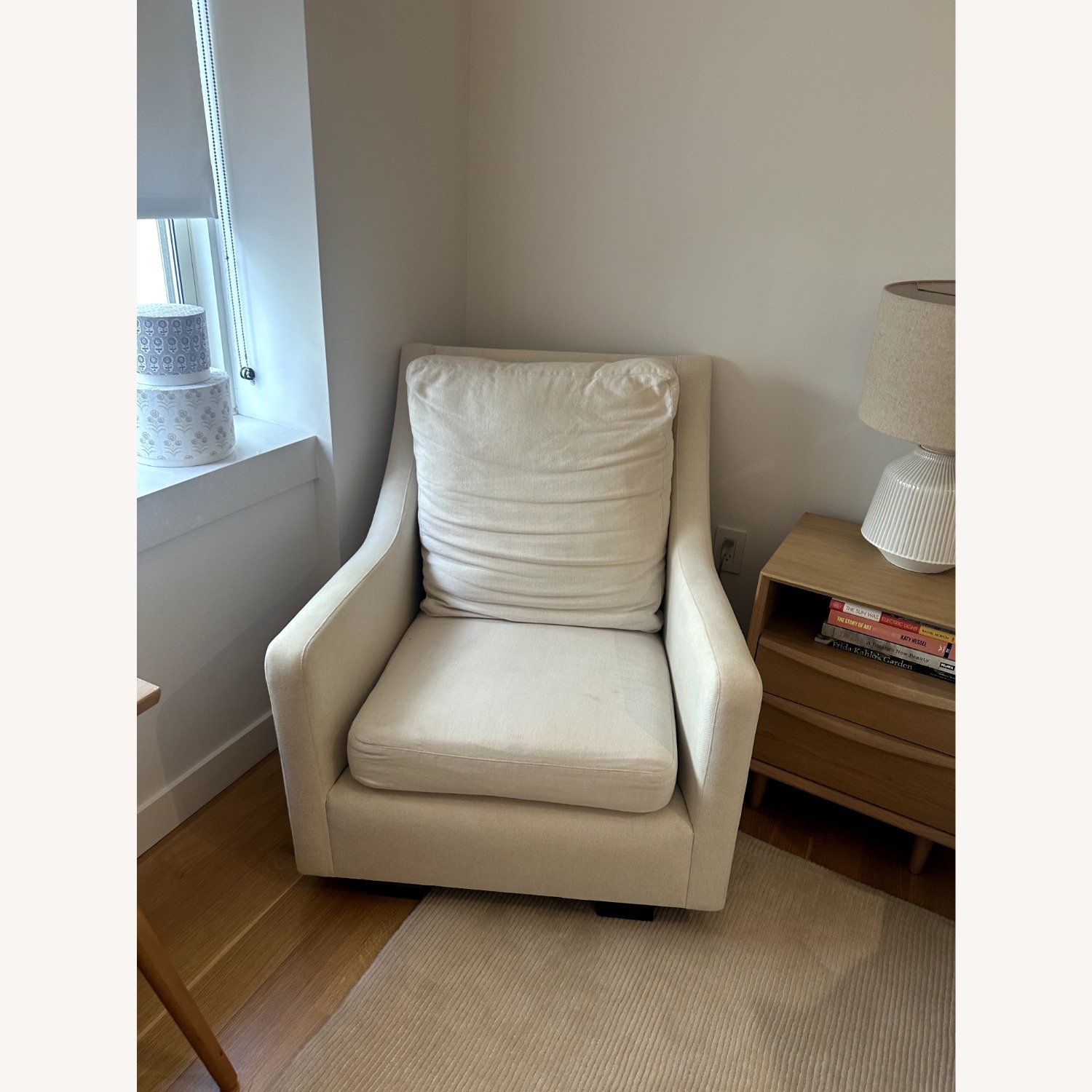 Monte Design Natural Fabric Nursing Chair - image-2