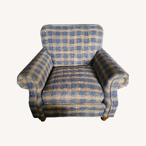 Used Blue Fabric Armchair for sale on AptDeco