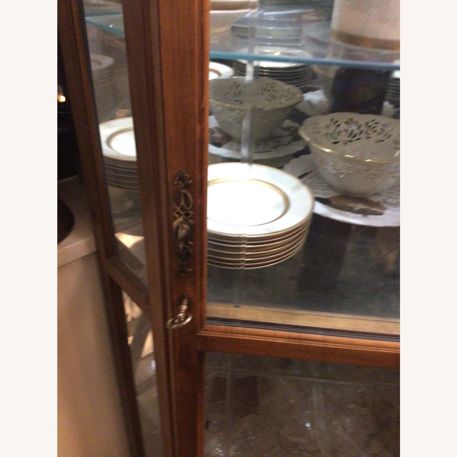 Vintage Corner China Cabinet - image-4