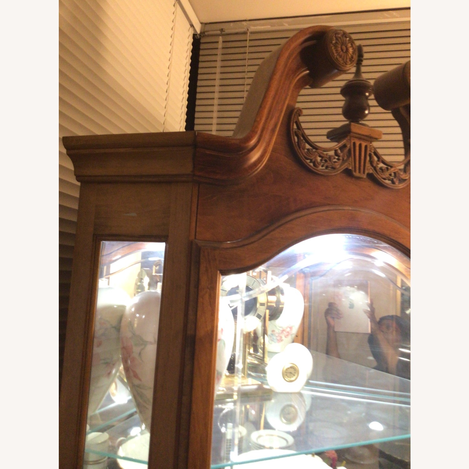 Vintage Corner China Cabinet - image-5