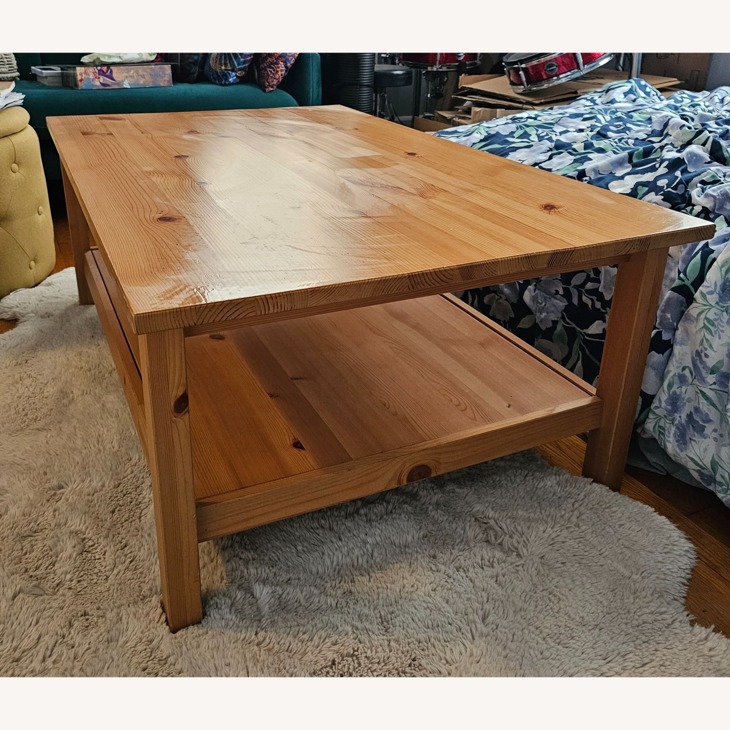 IKEA Natural Wood Coffee Table - image-2