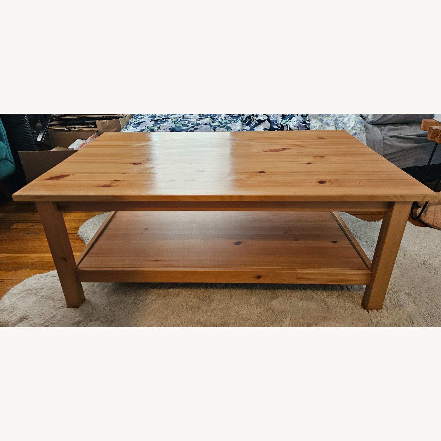 IKEA Natural Wood Coffee Table - image-1