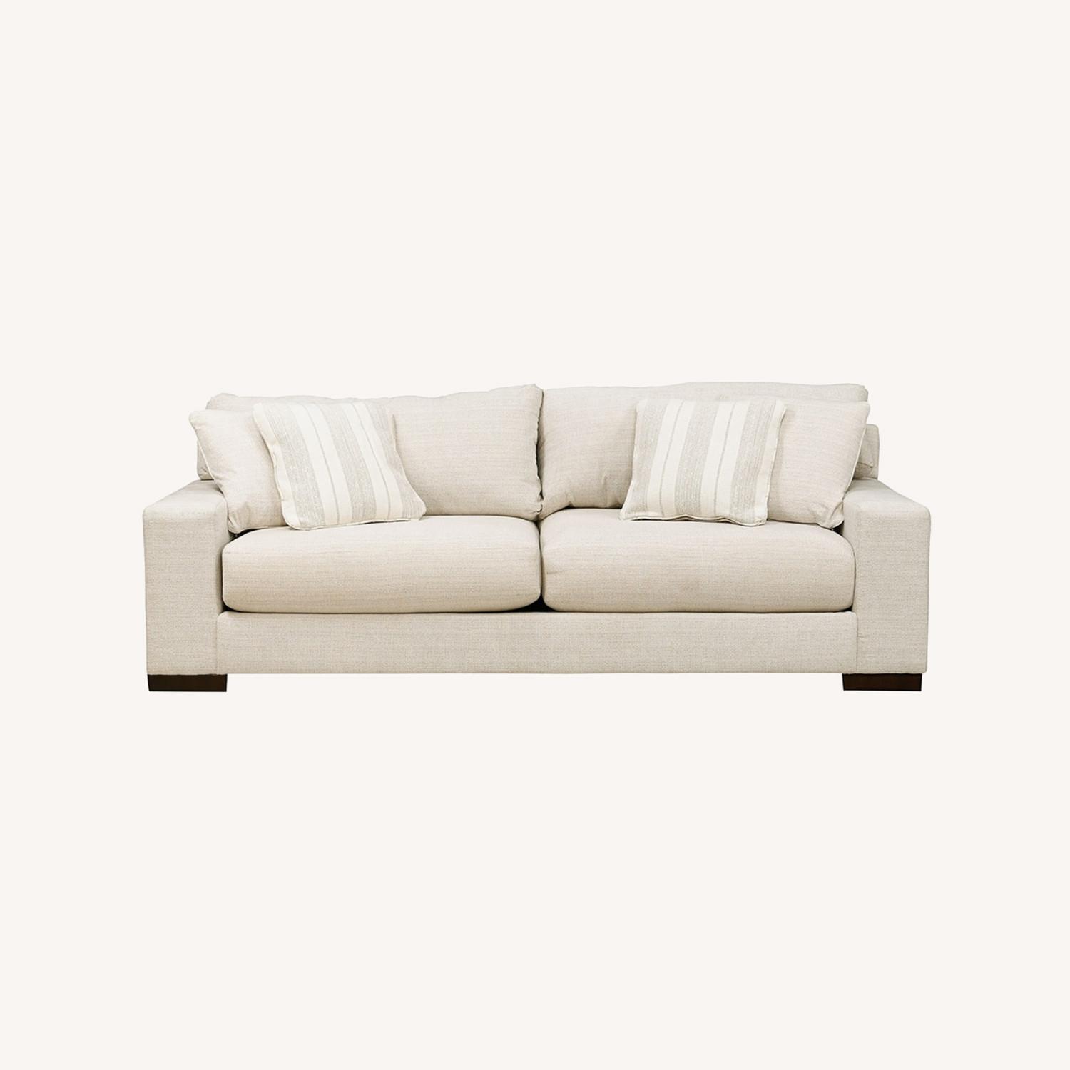 Natural Fabric 3+ Seater Sofa - image-0