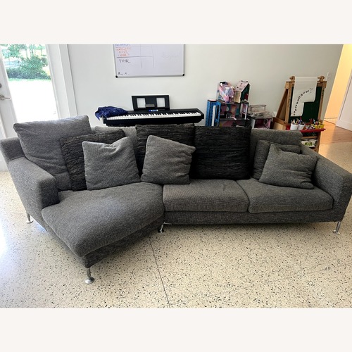 Used B&B Italia Dambo Dark Gray Fabric 3+ Seater Sofa for sale on AptDeco