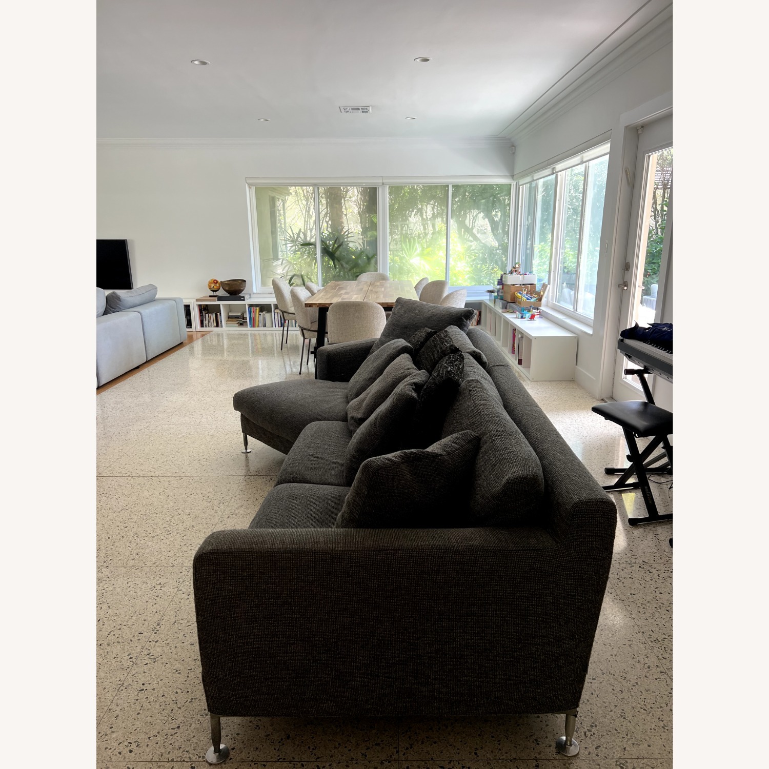 B&B Italia Dambo Dark Gray Fabric 3+ Seater Sofa - image-4